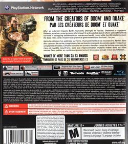 Rage: Anarchy Edition - Box - Back Image