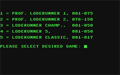 Lode Runner + - Screenshot - Game Select Image