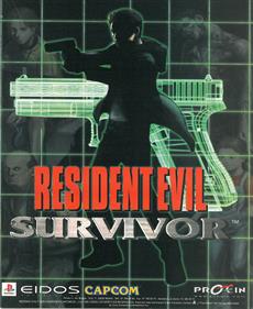 Resident Evil Survivor - Advertisement Flyer - Front Image