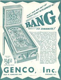 Bang - Advertisement Flyer - Front Image