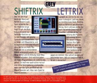Shiftrix & Lettrix - Box - Back Image