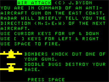 Air Attack - Screenshot - Game Title Image