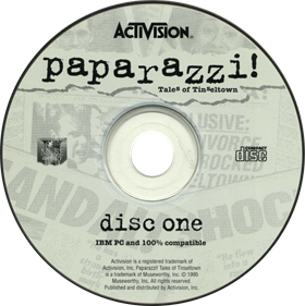 Paparazzi! Tales of Tinseltown - Disc Image