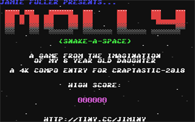 Molly: Snake-a-Space - Screenshot - Game Title Image