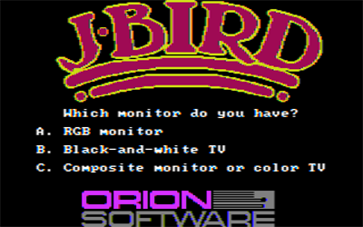 J-Bird - Screenshot - Game Title Image