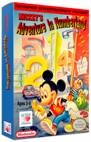 Mickey's Adventure in Numberland - Box - 3D Image