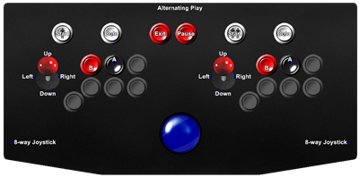 Vs. Castlevania - Arcade - Controls Information Image