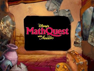 Disney's Math Quest with Aladdin - Screenshot - Game Title Image