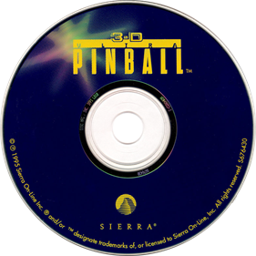 3-D Ultra Pinball - Disc Image