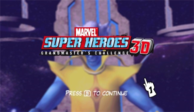 Marvel Super Heroes 3D: Grandmaster's Challenge - Screenshot - Game Title Image