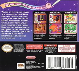 Kirby: Canvas Curse - Box - Back Image