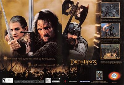 The Lord of the Rings: The Two Towers - Advertisement Flyer - Front Image