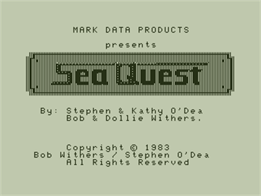 Sea Quest - Screenshot - Game Title Image