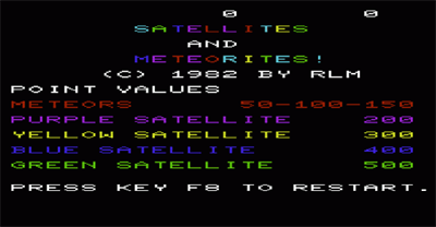 Satellites & Meteorites - Screenshot - Game Title Image
