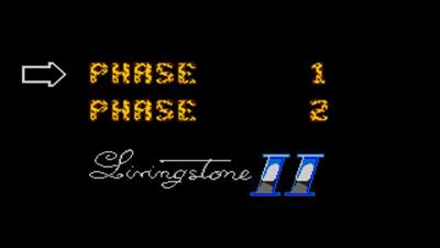 Livingstone II - Screenshot - Game Select Image