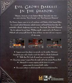 Heretic: Shadow of the Serpent Riders - Box - Back Image