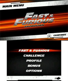 Fast & Furious: Showdown - Screenshot - Game Title Image