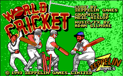 World Cricket - Screenshot - Game Title Image