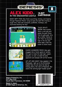 Alex Kidd in the Enchanted Castle - Box - Back Image