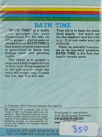 Bath Time - Box - Back Image