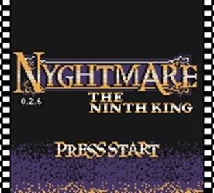 Nyghtmare: The Ninth King - Screenshot - Game Title Image