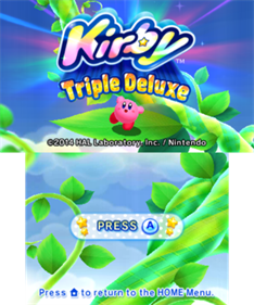 Kirby: Triple Deluxe - Screenshot - Game Title Image