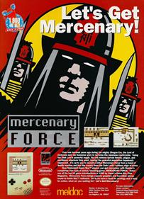 Mercenary Force - Advertisement Flyer - Front Image