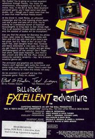 Bill & Ted's Excellent Adventure - Box - Back Image