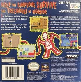 The Simpsons: Night of the Living Treehouse of Horror - Box - Back Image