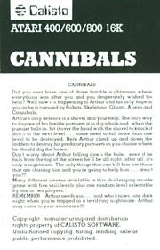 Cannibals - Box - Back Image