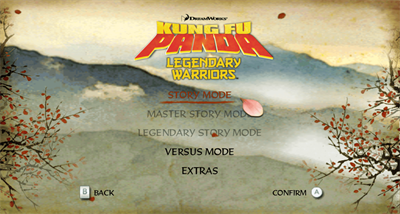 Kung Fu Panda: Legendary Warriors - Screenshot - Game Select Image