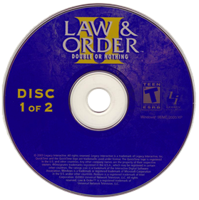 Law & Order II: Double or Nothing - Disc Image