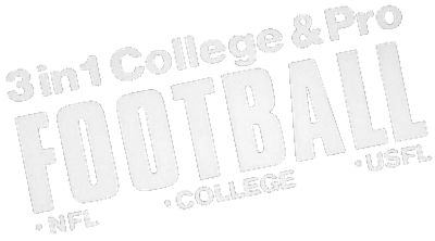 3 in 1 College & Pro Football - Clear Logo Image