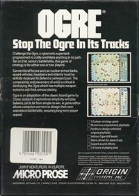Ogre (Origin Systems) - Box - Back Image