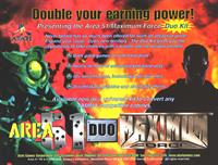 Area 51 / Maximum Force Duo - Advertisement Flyer - Front Image