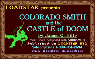 Colorado Smith and the Castle of Doom - Screenshot - Game Title Image