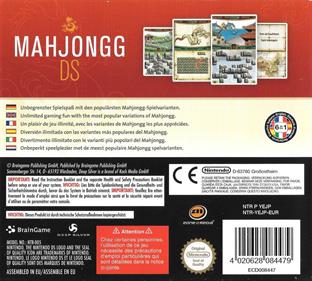 Mahjongg DS - Box - Back Image