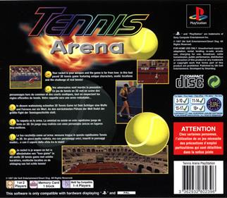 Tennis Arena - Box - Back Image