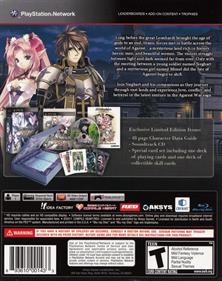 Record of Agarest War Zero Limited Edition - Box - Back Image