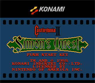 Castlevania II Annoyance Fixes - Screenshot - Game Title Image