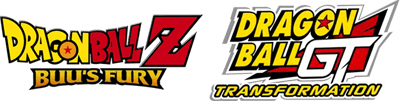 2 Games in 1!: Dragon Ball Z: Buu's Fury / Dragon Ball GT: Transformation - Clear Logo Image