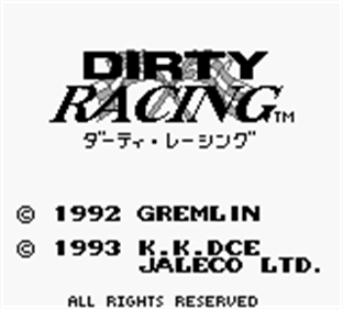 Dirty Racing - Screenshot - Game Title Image