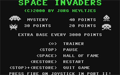 Space Invaders (Technische Maschinenfabrik) - Screenshot - Game Title Image