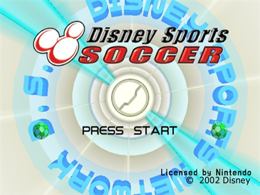 Disney Sports: Soccer - Screenshot - Game Title Image