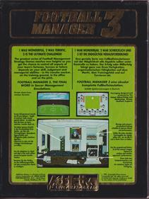 Football Manager 3 - Box - Back Image