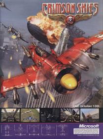 Crimson Skies - Advertisement Flyer - Front Image