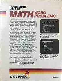 Homework Helper: Math Word Problems - Box - Back Image