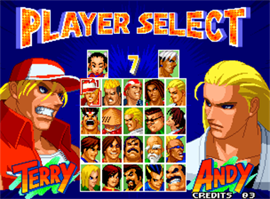 Real Bout Fatal Fury 2: The Newcomers - Screenshot - Game Select Image