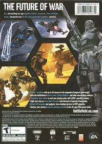 Battlefield 2142 - Box - Back Image