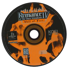 Romance of the Three Kingdoms IV: Wall of Fire - Disc Image